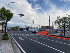【車でのアクセス】大元駅から仙手道整骨院までー写真3